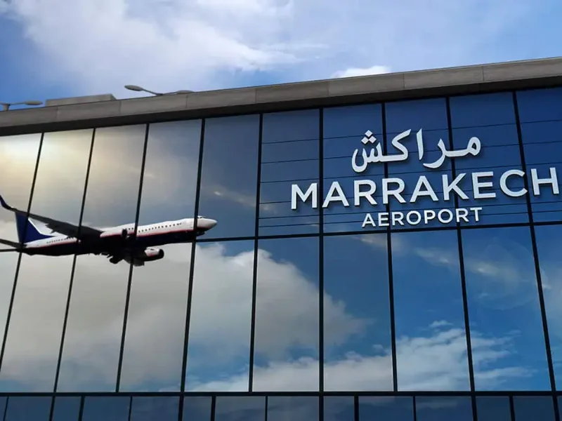 Private taxi transfer at Marrakech Menara Airport